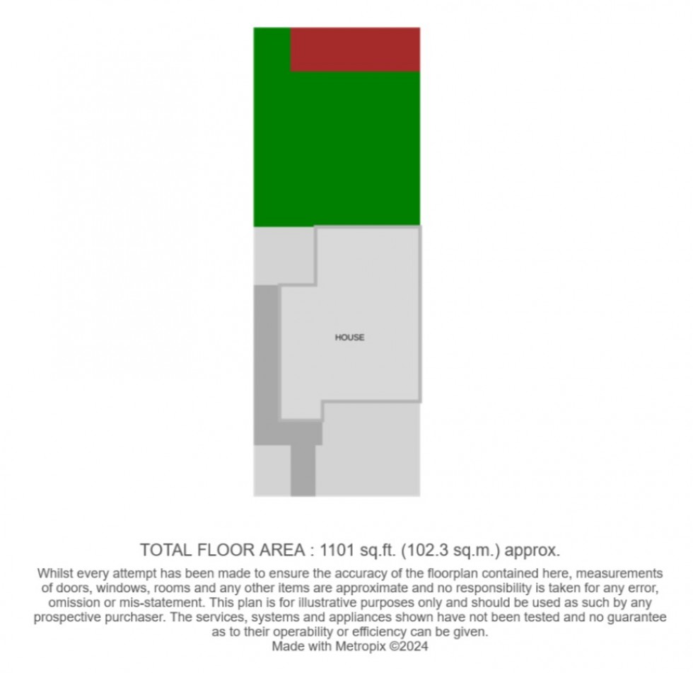 Floorplan for Errington Close, Chadwell St.Mary