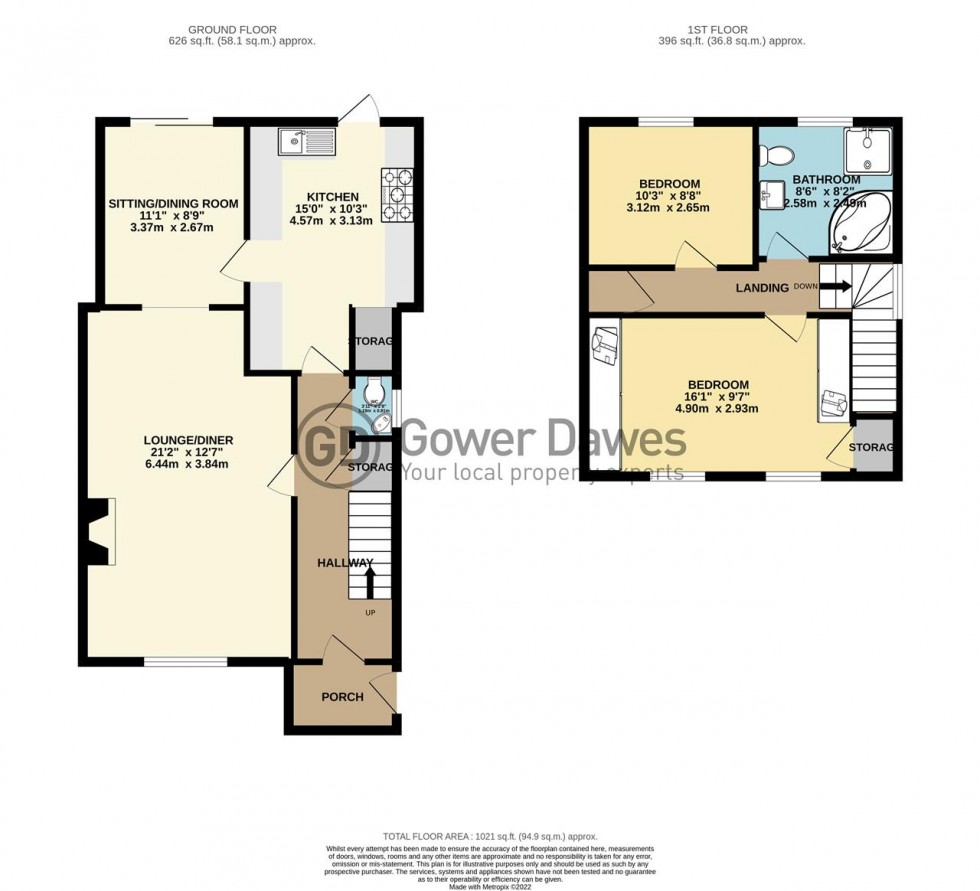 Floorplan for Thurloe Walk, Grays