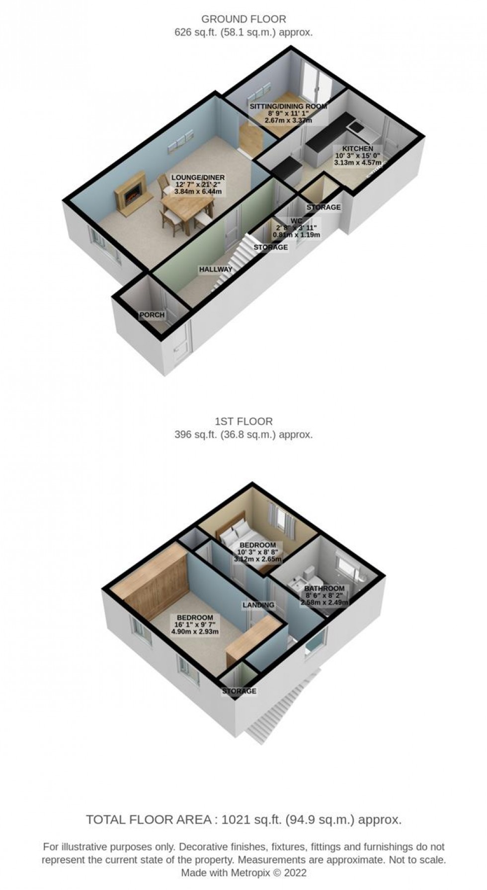 Floorplan for Thurloe Walk, Grays