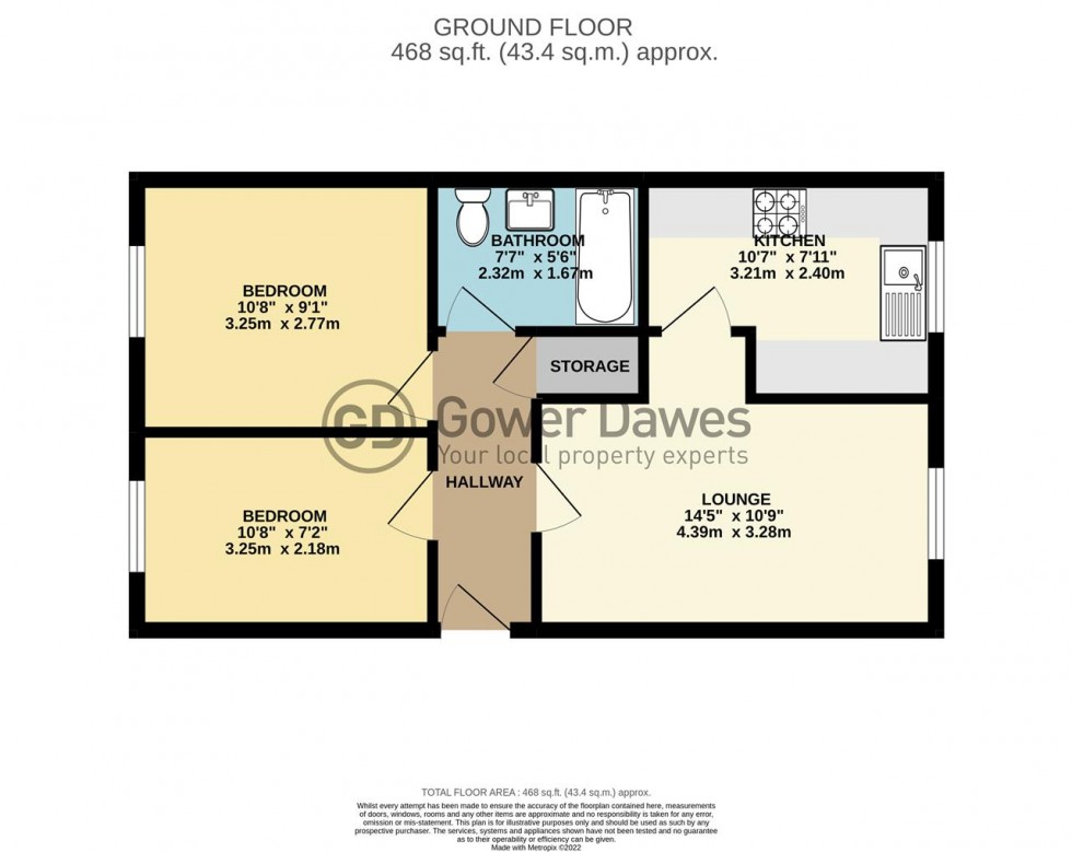 Floorplan for Salmon Road, Dartford