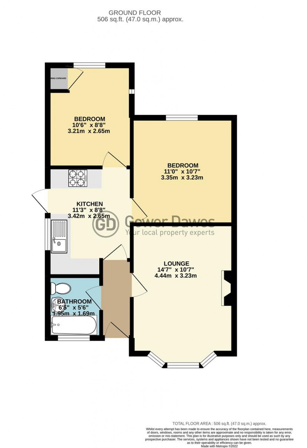 Floorplan for Alma Avenue, Hornchurch