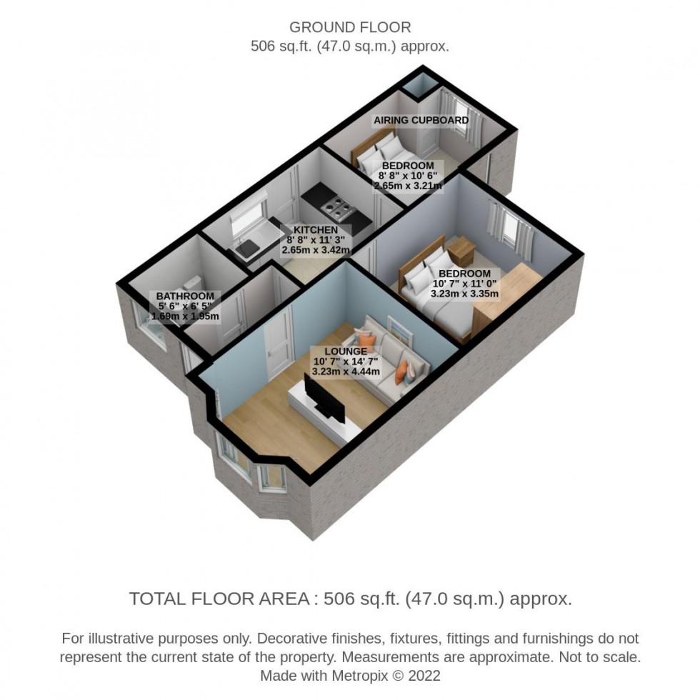 Floorplan for Alma Avenue, Hornchurch