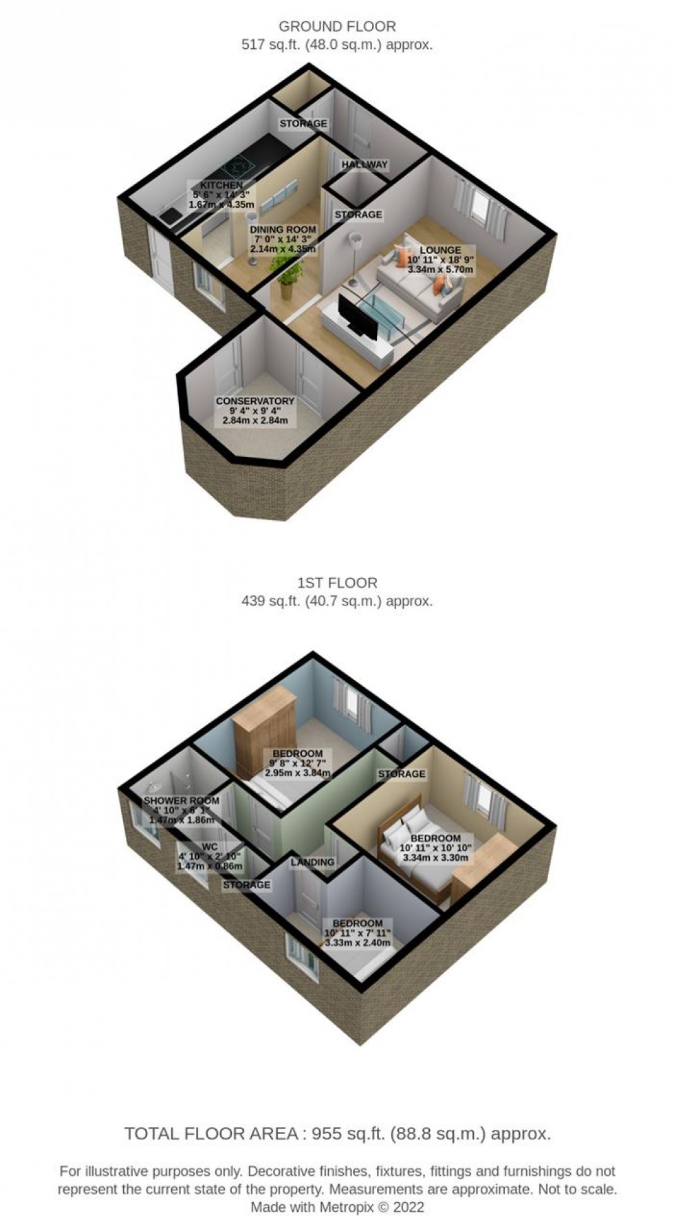 Floorplan for Sabina Road, Chadwell St.Mary