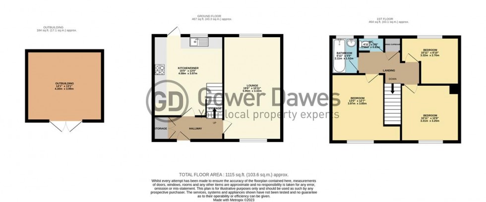 Floorplan for Rykhill, Chadwell St.Mary