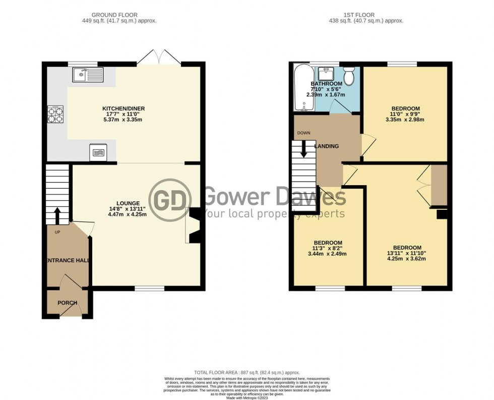 Floorplan for Courtney Road, Chadwell St.Mary