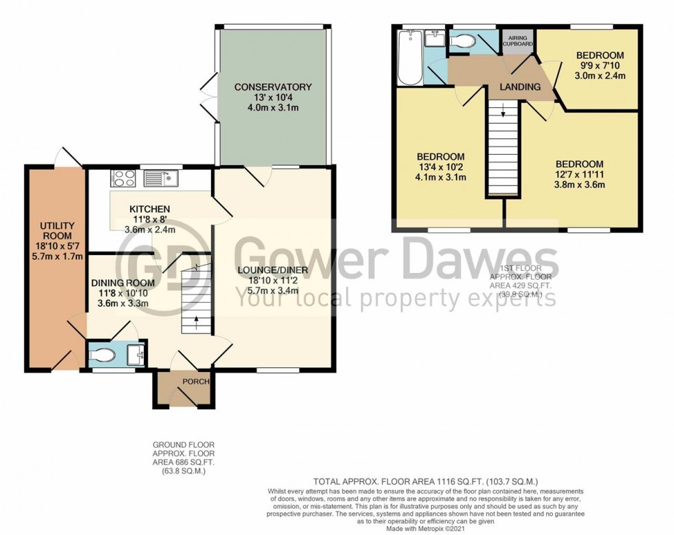 Floorplan for Sabina Road, Chadwell St.Mary