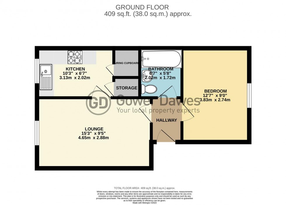 Floorplan for Conway Gardens, Grays