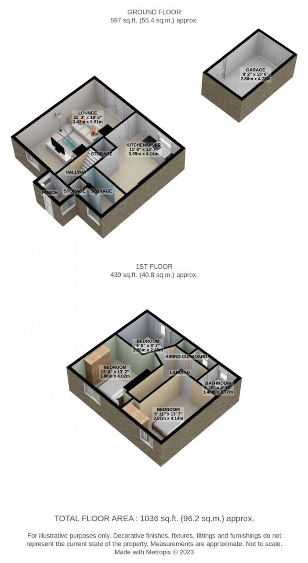 Floorplan for Saints Walk, Chadwell St.Mary