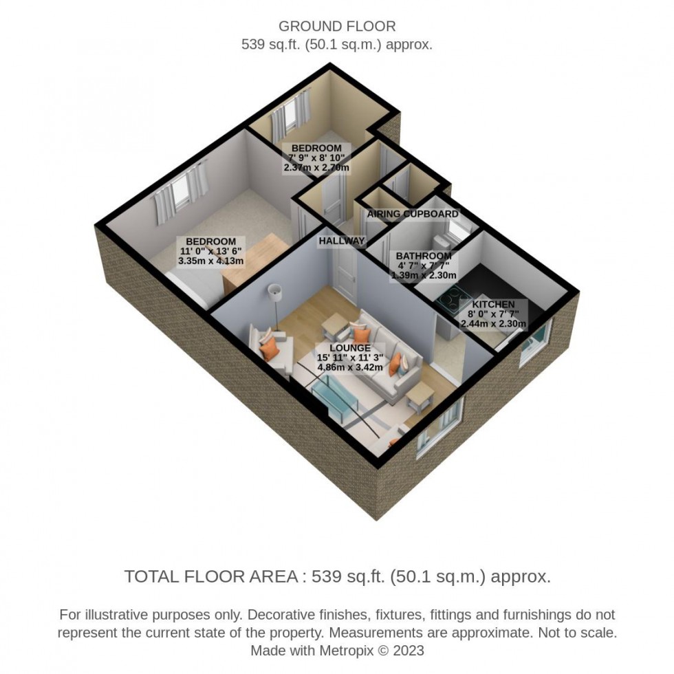 Floorplan for Coronation Avenue, East Tilbury