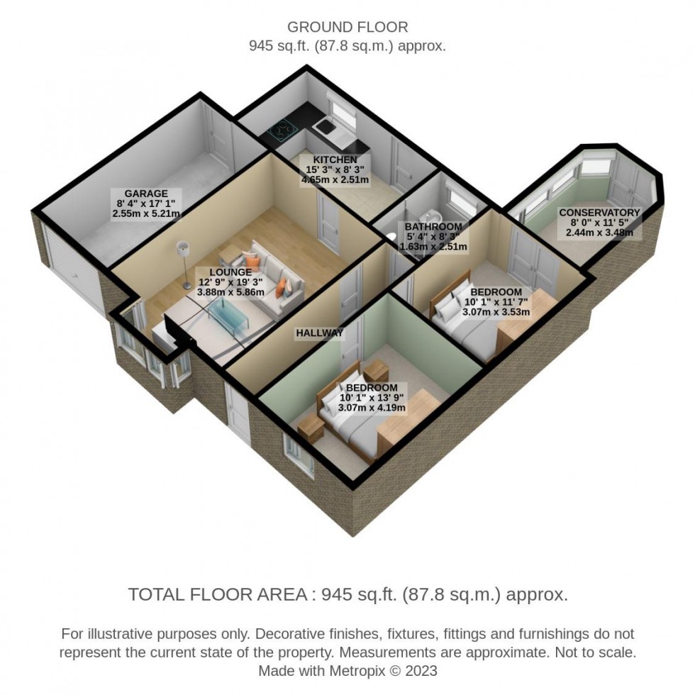 Floorplan for Beauchamps Drive, Wickford