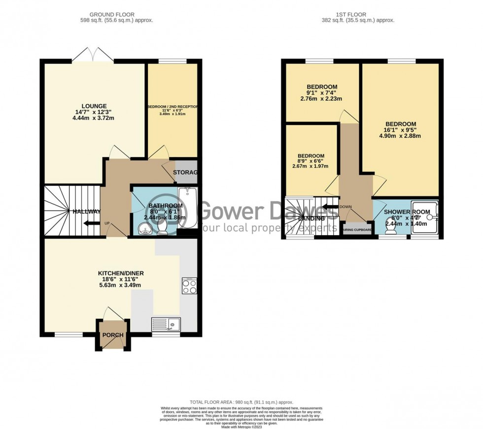 Floorplan for Malyons Close, Basildon