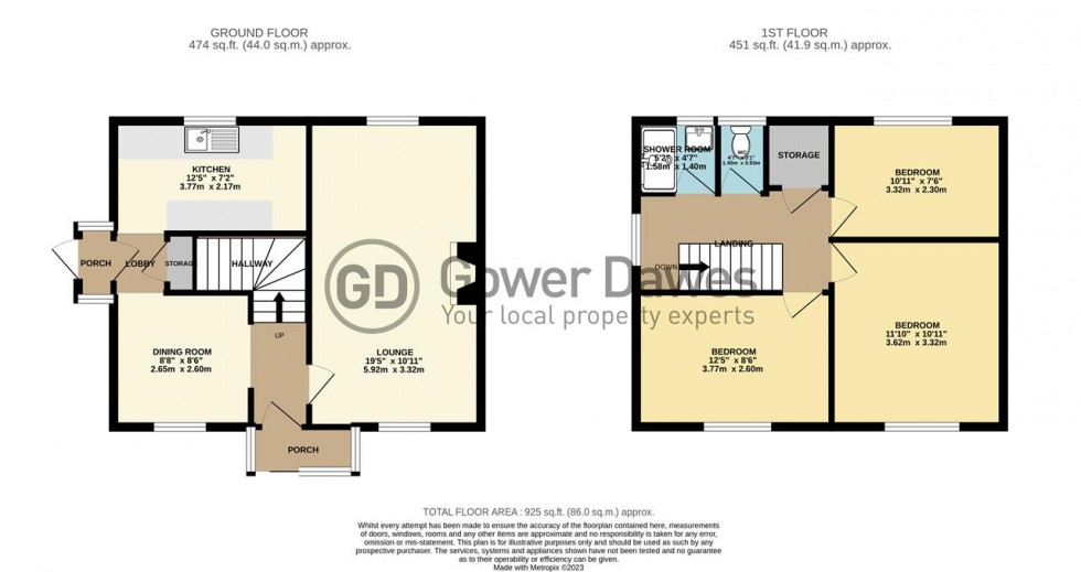 Floorplan for Dock Road, Tilbury