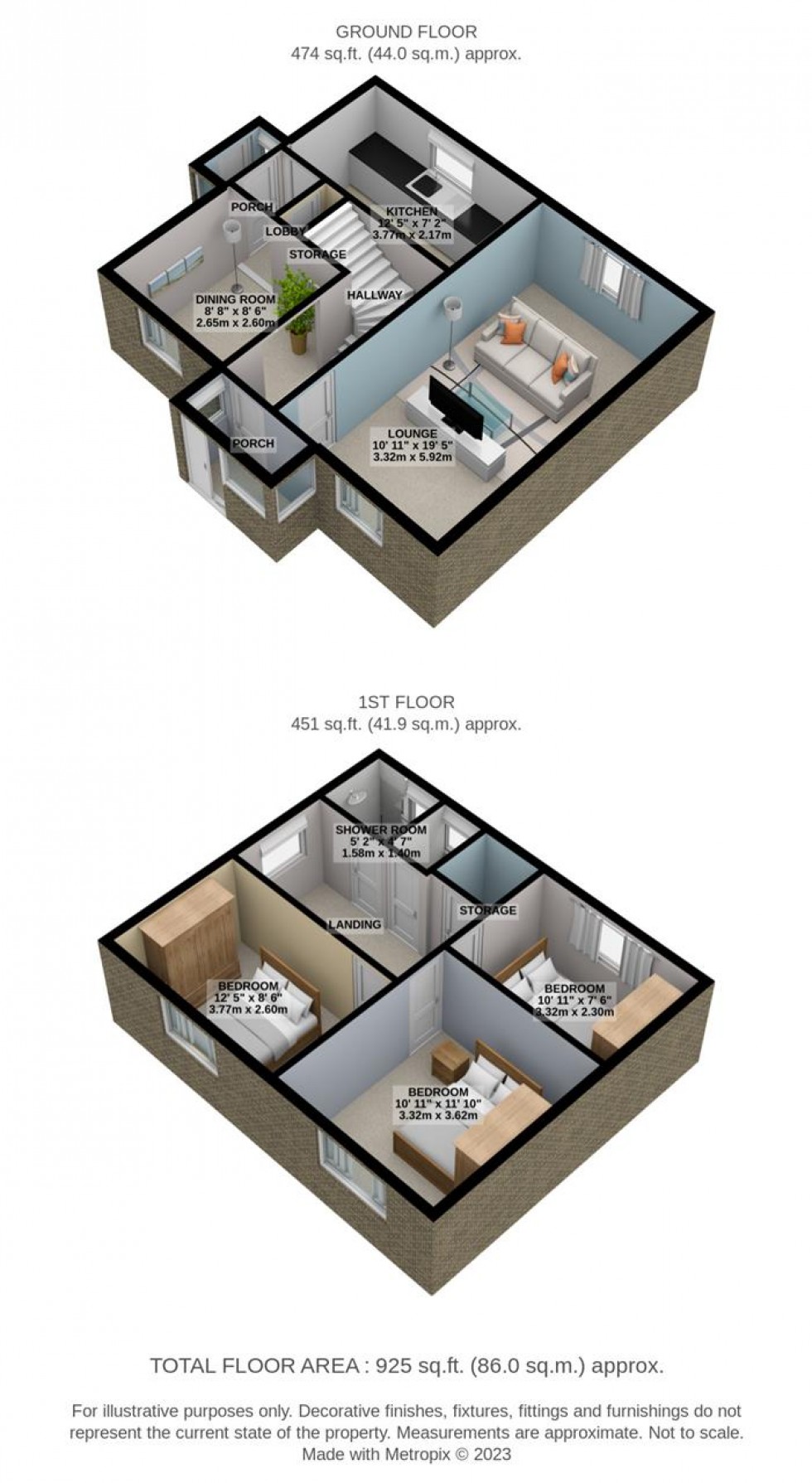 Floorplan for Dock Road, Tilbury