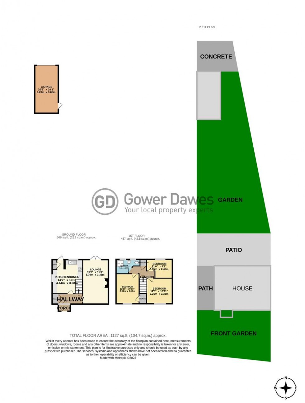 Floorplan for Claudian Way, Chadwell St.Mary