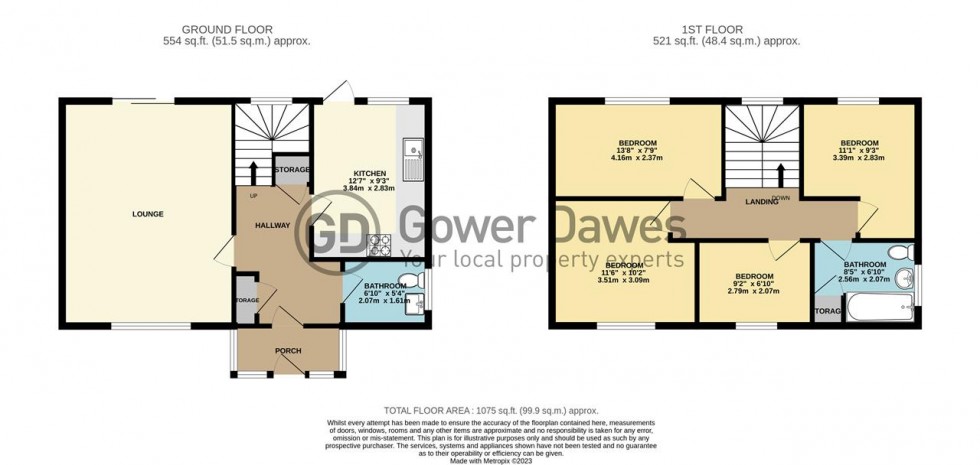 Floorplan for Lower Crescent, Linford