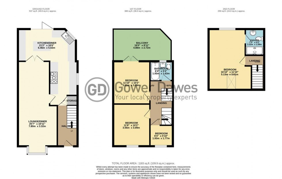 Floorplan for Prospect Avenue, Stanford-Le-Hope