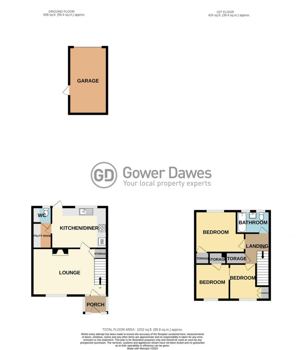 Floorplan for Godman Road, Chadwell St.Mary