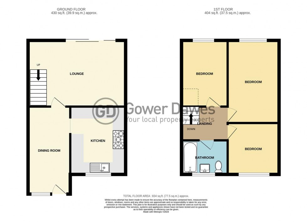 Floorplan for St Johns Road, Chadwell St.Mary