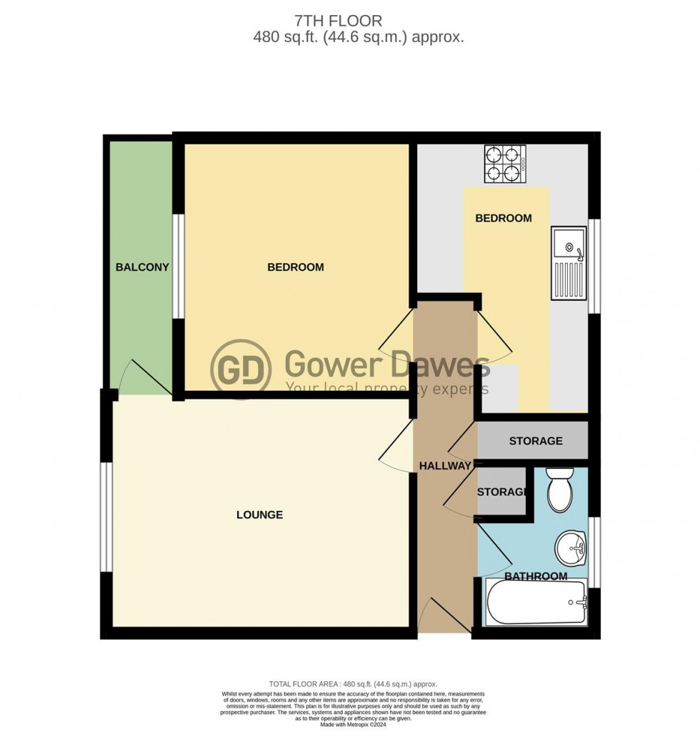 Floorplan for Enterprise House, Curzon Crescent, Barking