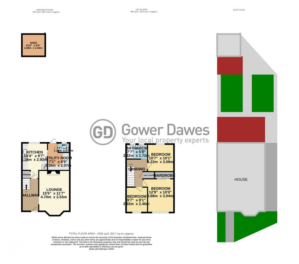 Floorplan for Godman Road, Chadwell St.Mary