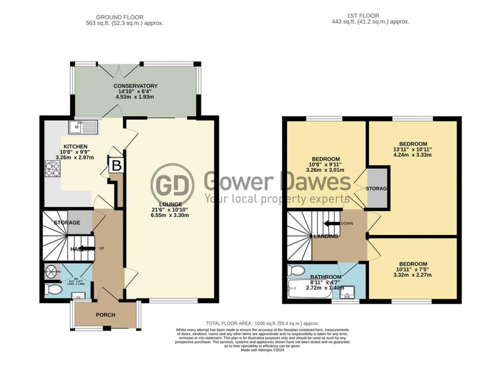 Floorplan for Sleepers Farm Road, Chadwell St.Mary