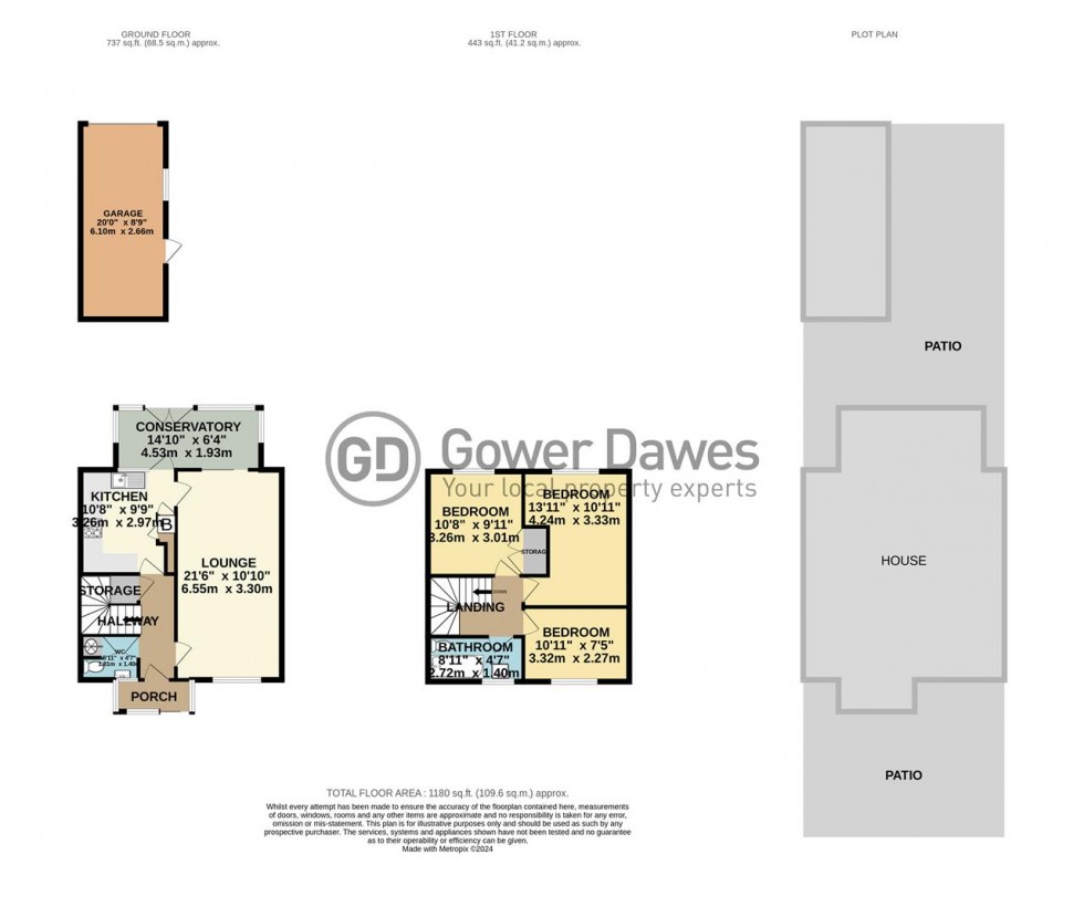 Floorplan for Sleepers Farm Road, Chadwell St.Mary