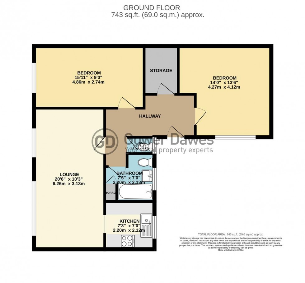 Floorplan for Caswell Close, Corringham