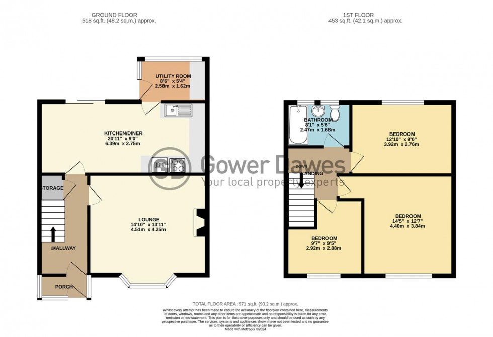 Floorplan for Claudian Way, Chadwell St.Mary