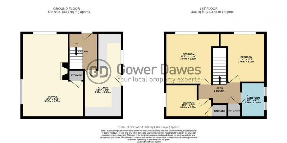 Floorplan for Waterson Road, Chadwell St.Mary