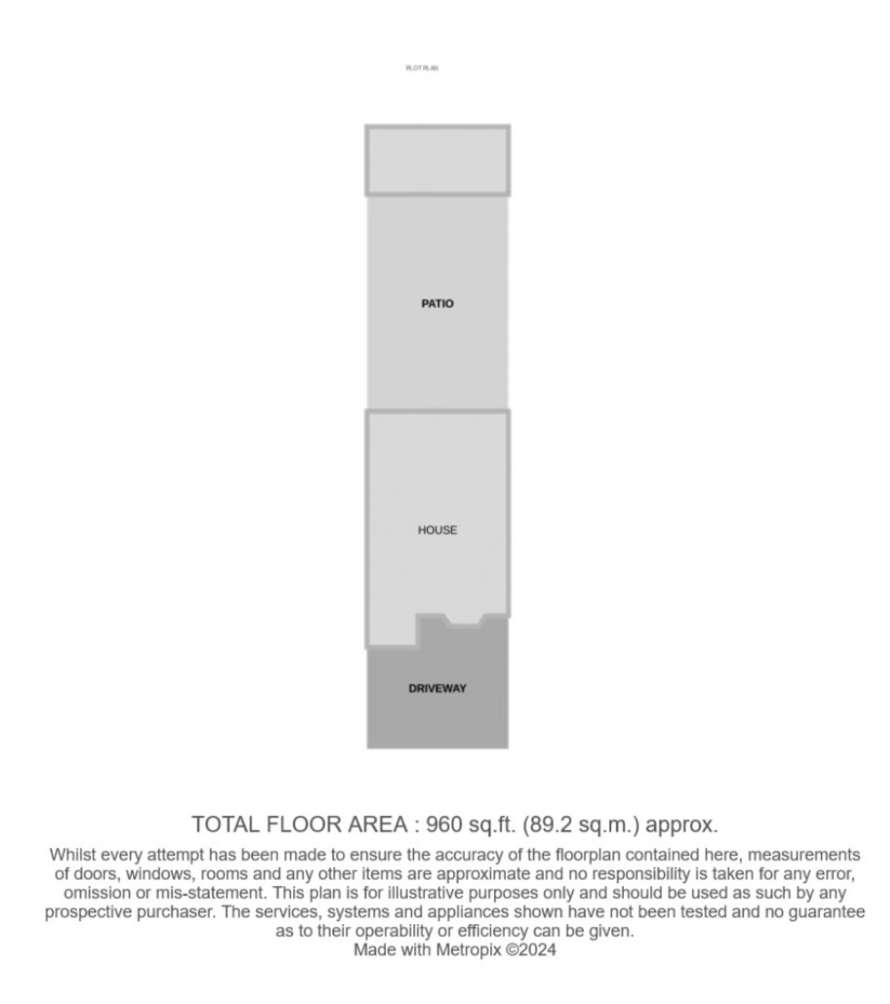 Floorplan for Rushdon Close, Grays