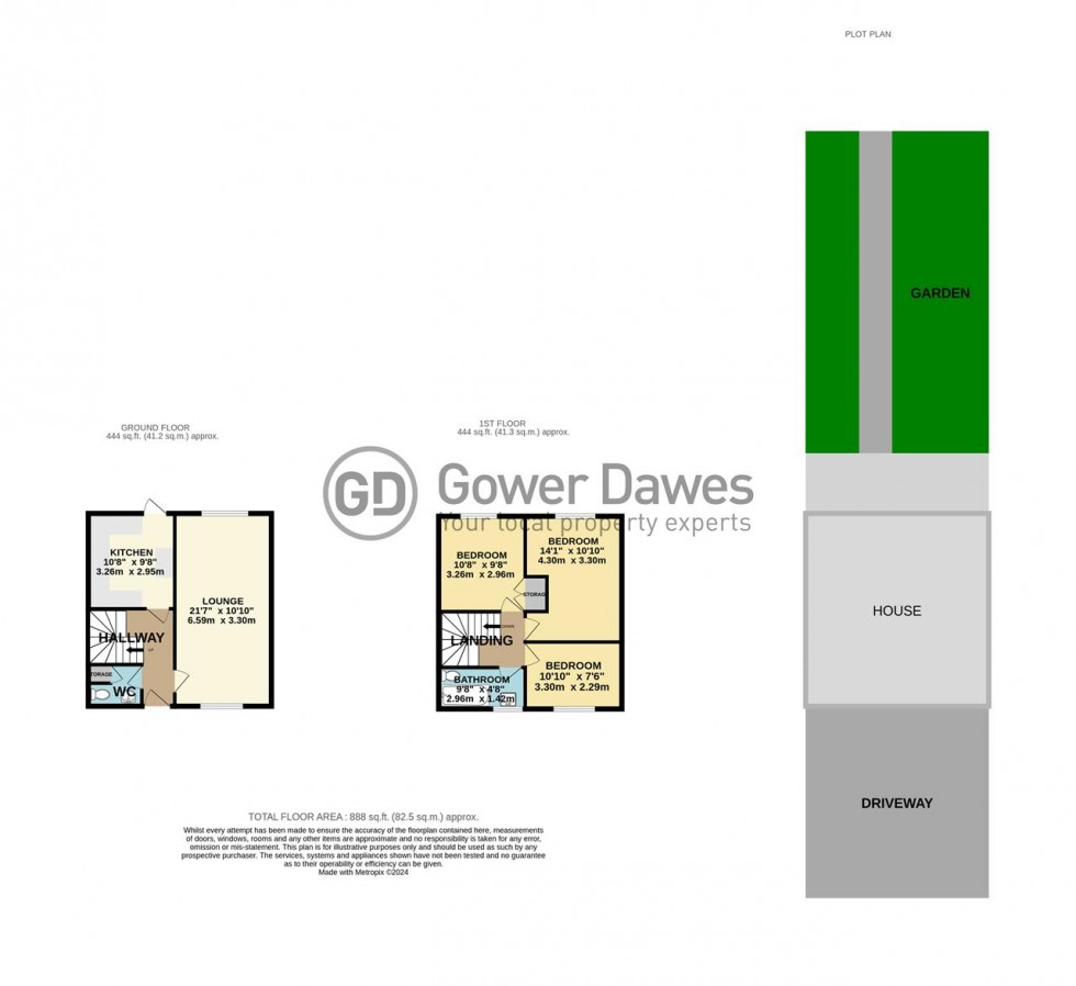 Floorplan for Alexandra Close, Chadwell St.Mary