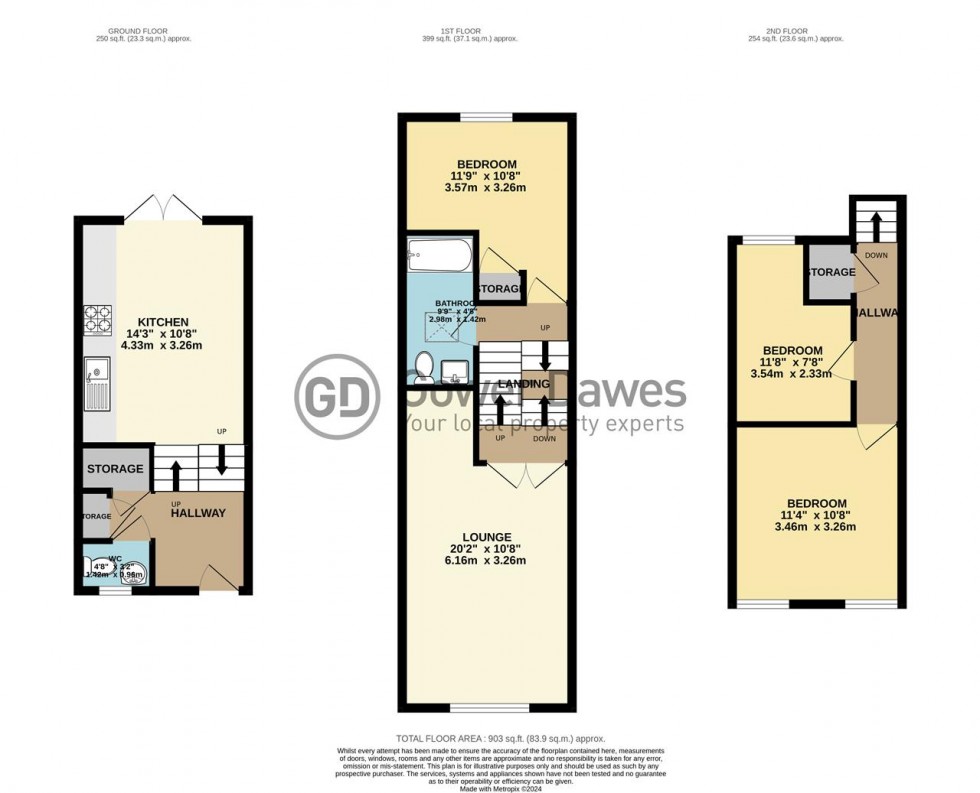 Floorplan for Aluric Close, Chadwell St.Mary