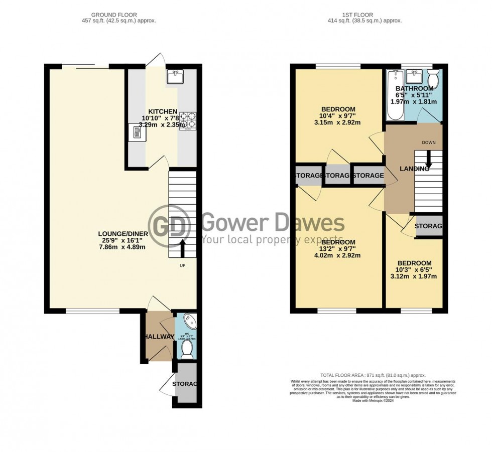 Floorplan for Halcyon Way, Hornchurch