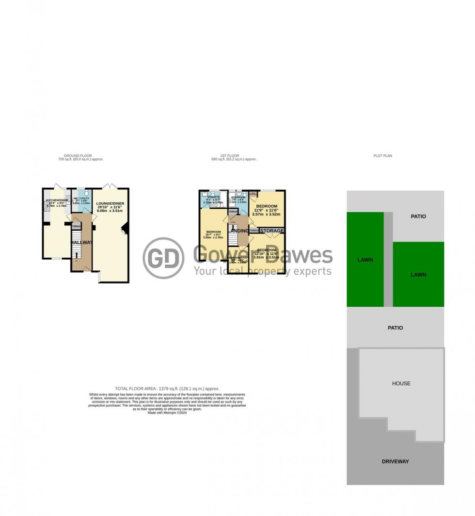 Floorplan for King George VI Avenue, East Tilbury