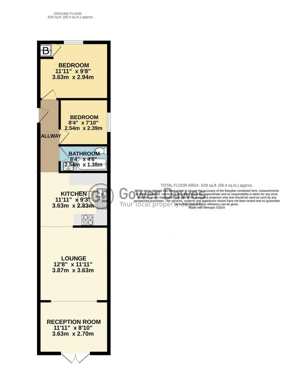 Floorplan for Thames Drive, Chadwell St.Mary