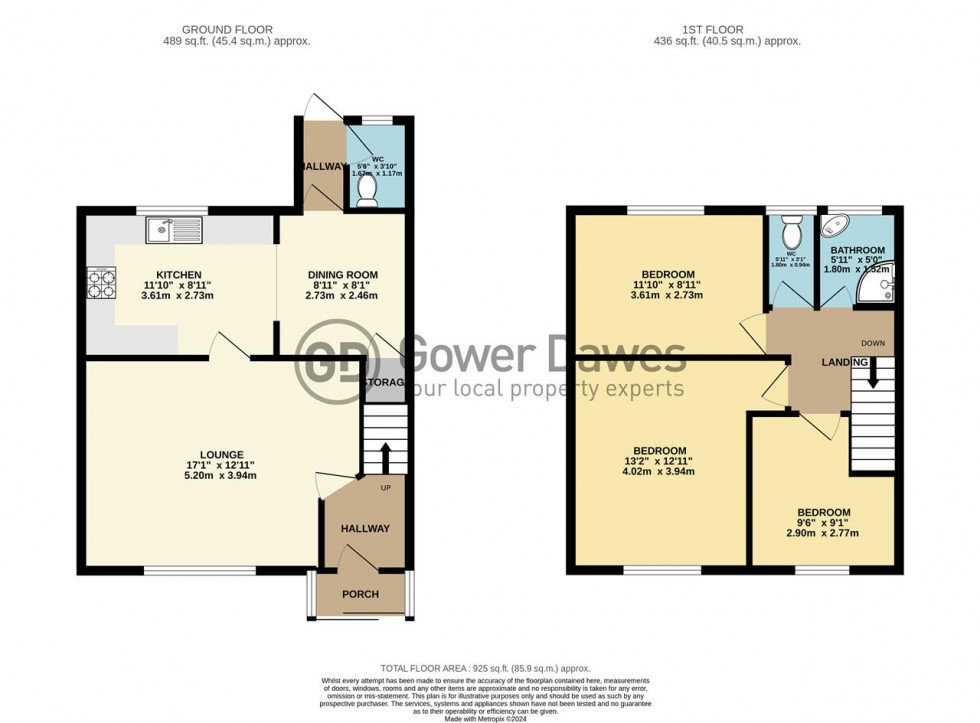 Floorplan for St Francis Way, Chadwell St.Mary