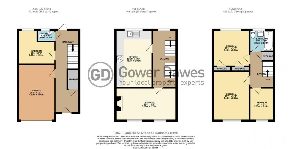 Floorplan for Cedar Road, Chadwell St.Mary