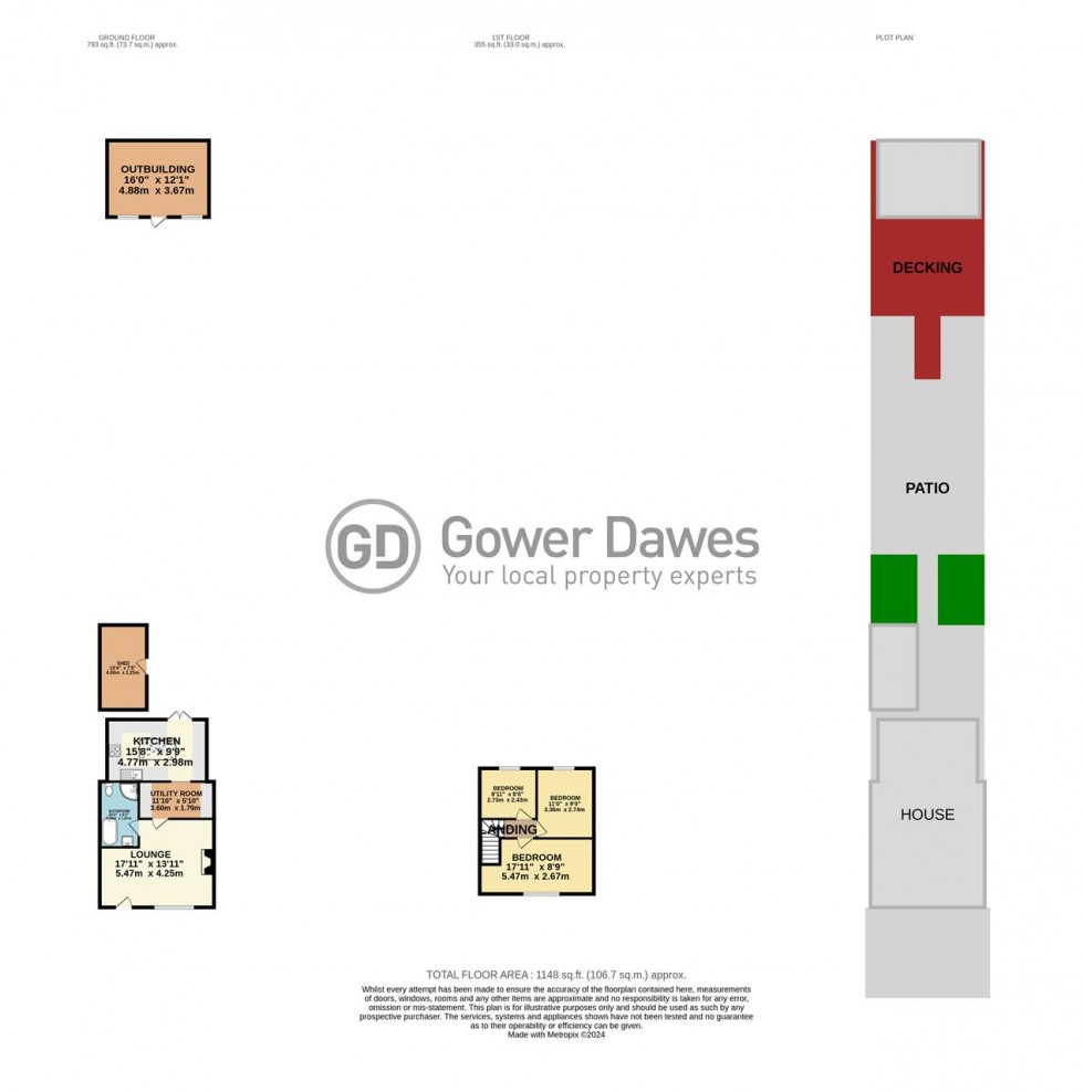 Floorplan for Bowerman Road, Chadwell St.Mary