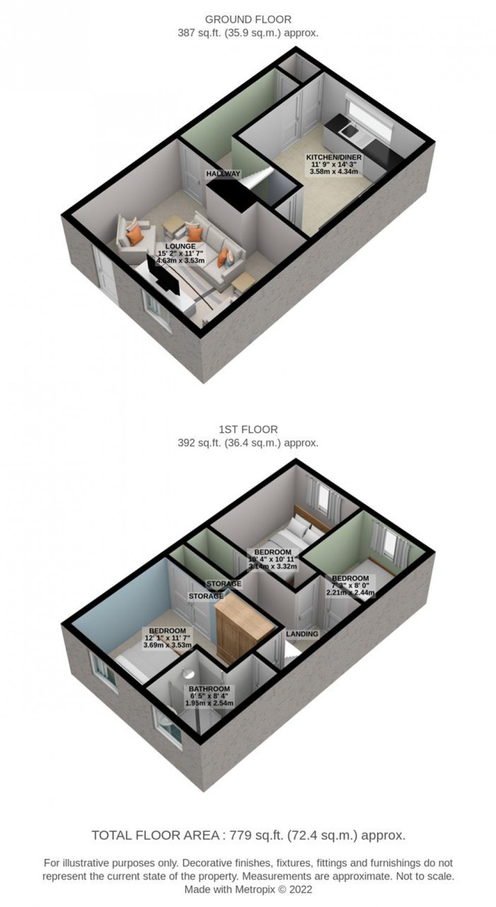 Floorplan for River View, Chadwell St.Mary