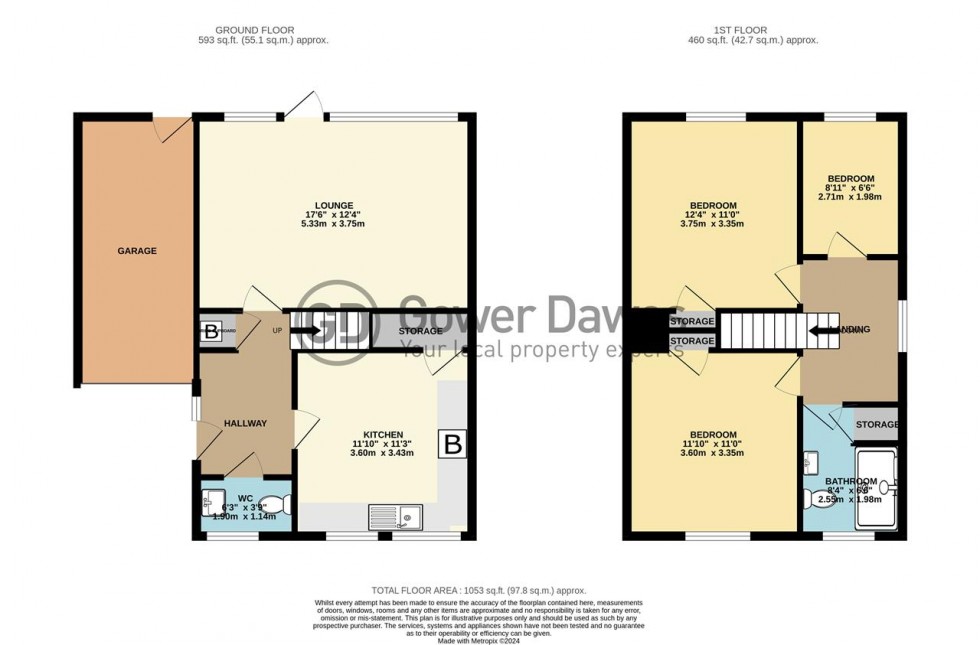 Floorplan for Rigby Gardens, Chadwell St.Mary