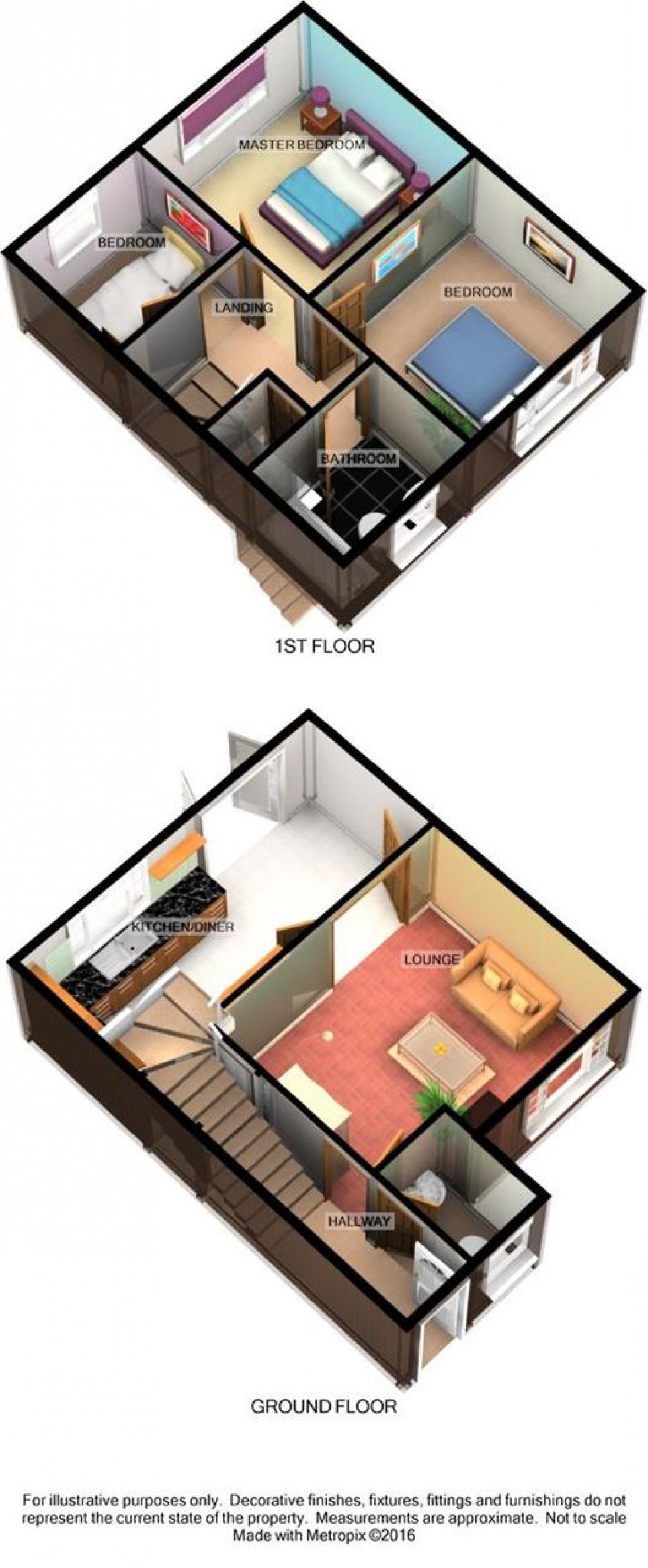 Floorplan for Hill House Drive, Chadwell St Mary