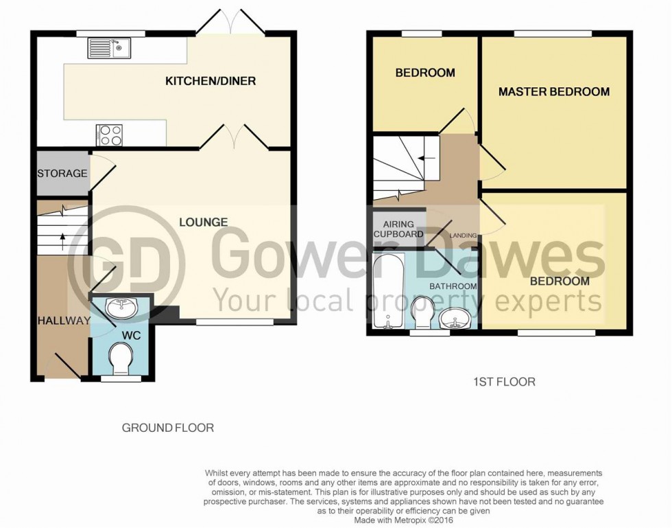 Floorplan for Hill House Drive, Chadwell St Mary