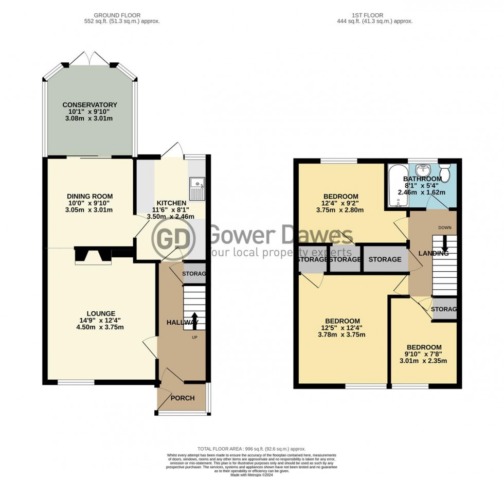 Floorplan for Dordells, Basildon