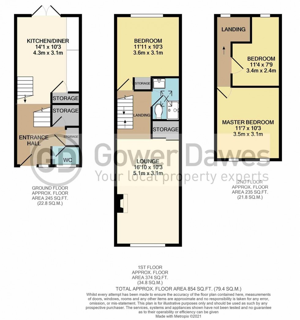 Floorplan for Felicia Way, Chadwell St.Mary