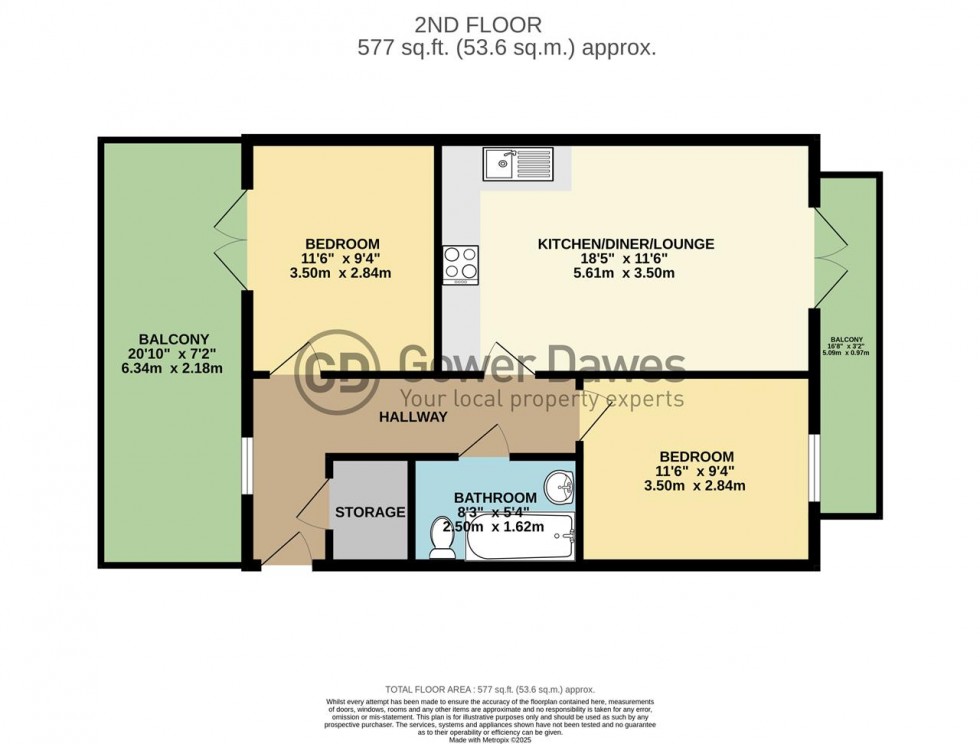 Floorplan for Thames Road, Grays