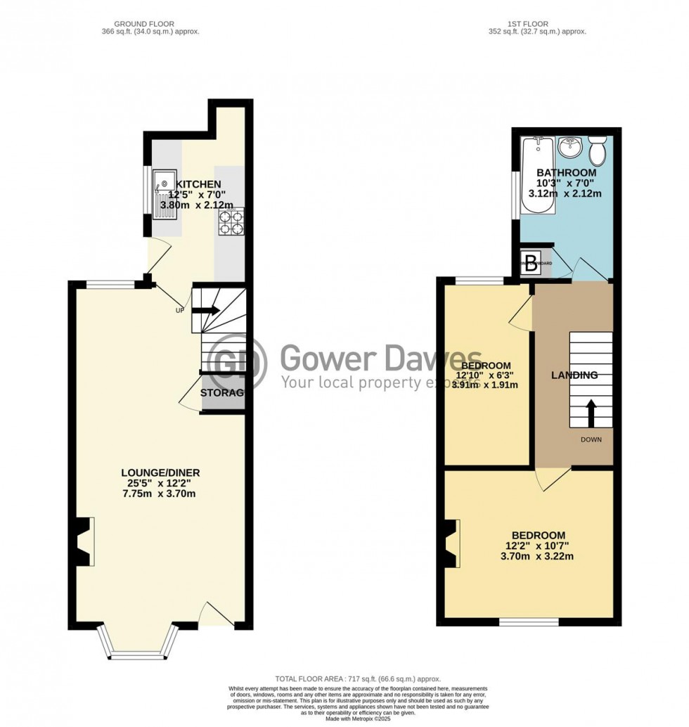 Floorplan for Malvern Road, Grays