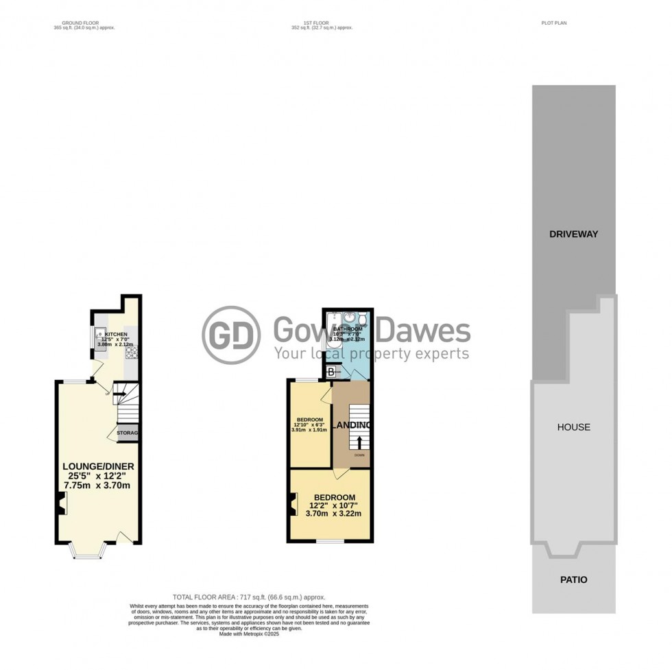 Floorplan for Malvern Road, Grays